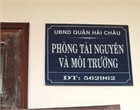 Natural resource and environment division (Hai Chau Dist.)
